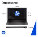 Notebook Hp 250 G10 Intel Core I3-1315u 16gb Ram Ddr4 Ssd 1tb 15.6  Hd 1366x768px Intel Uhd Graphics 64eu Wifi 6 (802.11ax) Teclado Español Windows 11 Home Color Gris Ceniza Oscuro