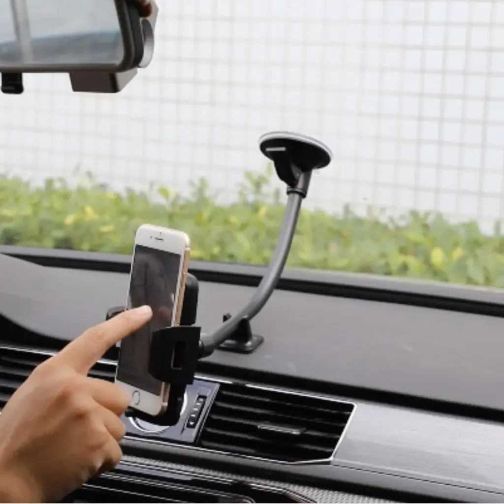 SOPORTE CELULAR ONEBOX CON VENTOSA PARABRISAS Y CLIP TABLERO