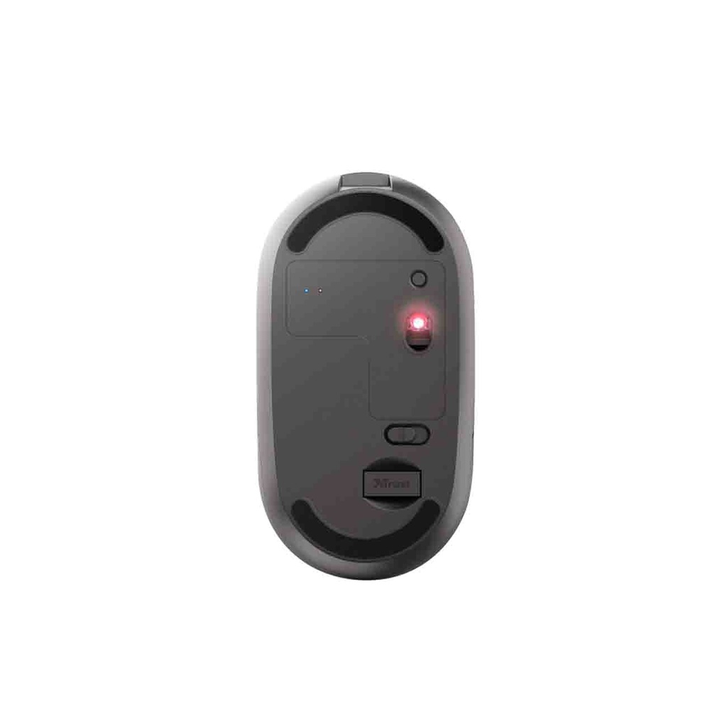 MOUSE TRUST PUCK NEGRO BLUETOOTH RECARGABLE
