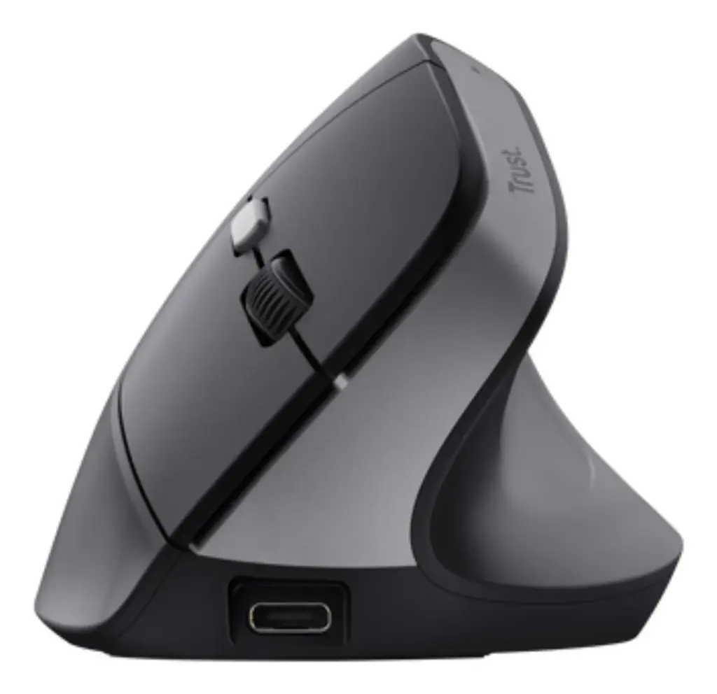 MOUSE BAYO 2 WIRELESS RECARGABLE ERGONOMICO VERTICAL USB BLACK