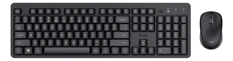 Kit Teclado Y Mouse Trust Ody Ii Inalambrico Silencioso 