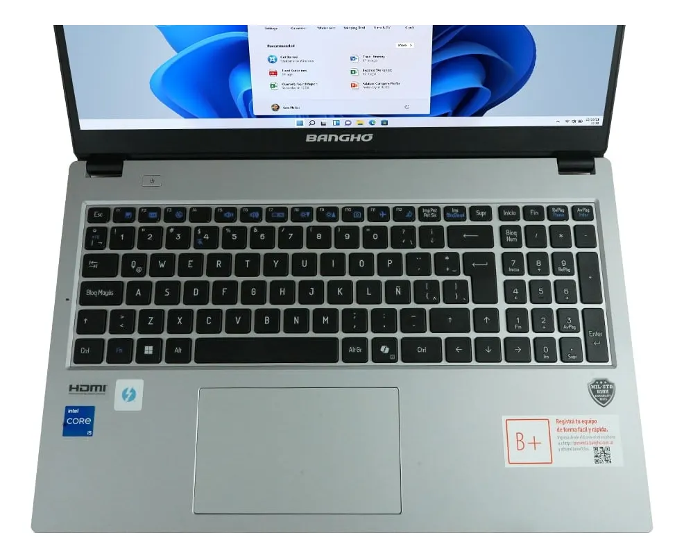 Notebook Bangho Max M7 Intel Core I7-1255u 15.6 FHD