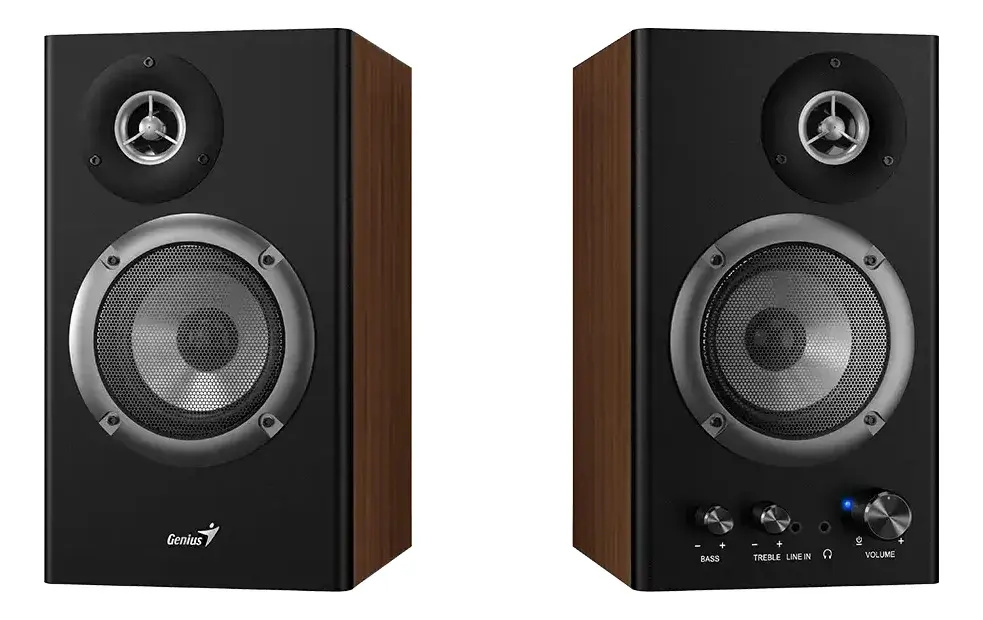 Parlante Genius Sp-hf1200b Hifi 36 Watts De 2 Vías