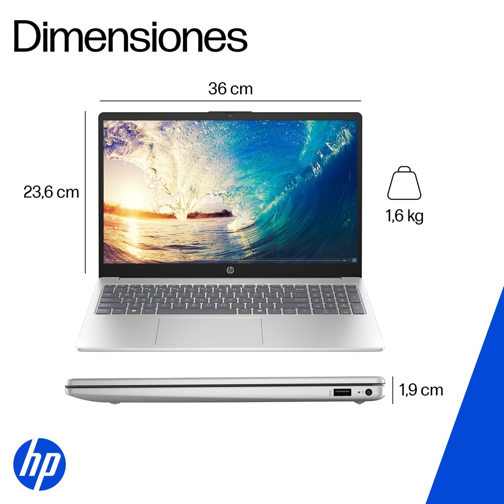 NOTEBOOK HP OPP 15-FD0333LA I3-C3-100U 15 FHD TOUCH
