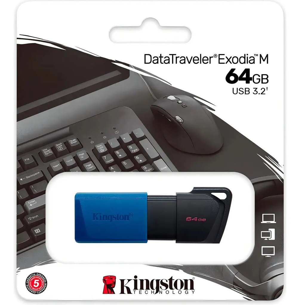 Pendrive Memoria Flash Usb Kingston 64 Gb 3.2 Exodia