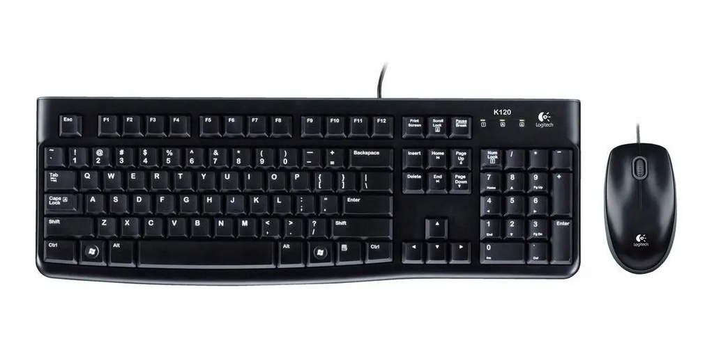 KIT TECLADO Y MOUSE LOGITECH MK120 USB
