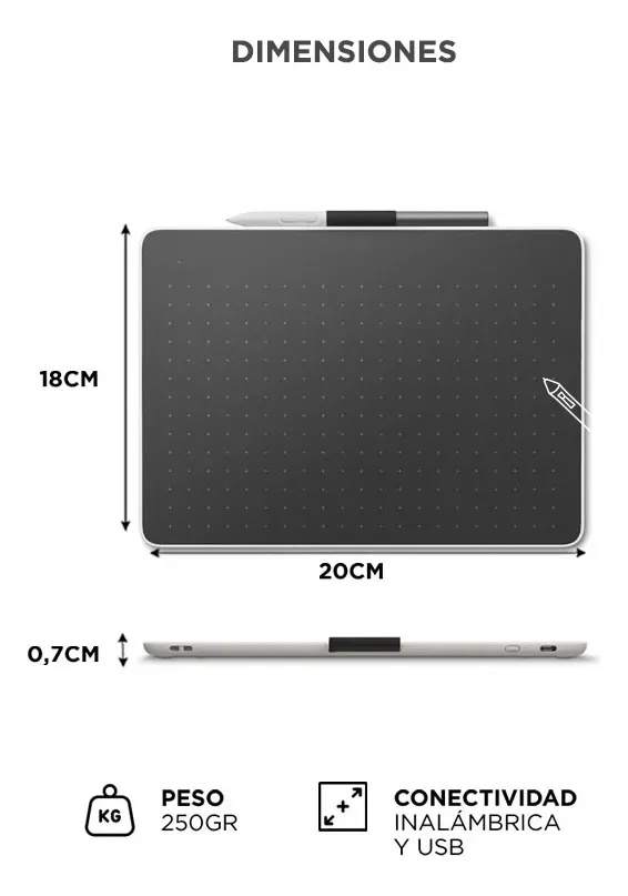 Tableta Digitalizadora Wacom One Medium