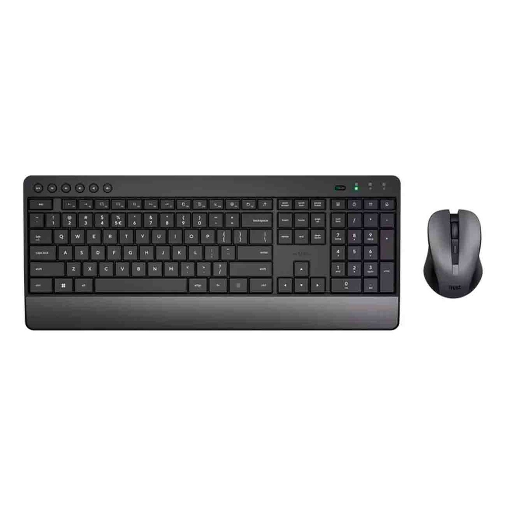 KIT TECLADO Y MOUSE TRUST TREZO WIRELESS ESP