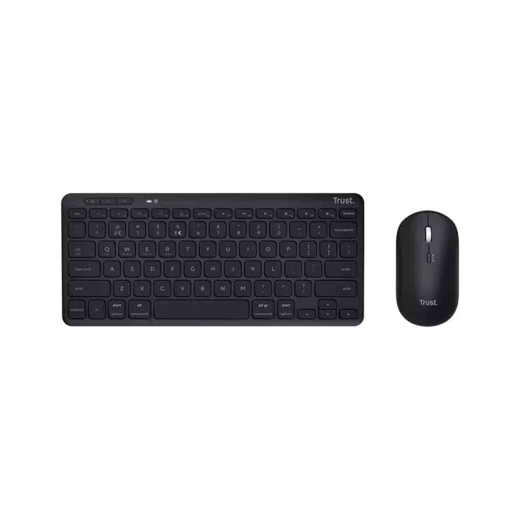 KIT TECLADO Y MOUSE TRUST LYRA BLUETOOTH WIRELESS REC