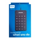 TECLADO NUMERICO PHILIPS 23 TECLAS USB BLACK