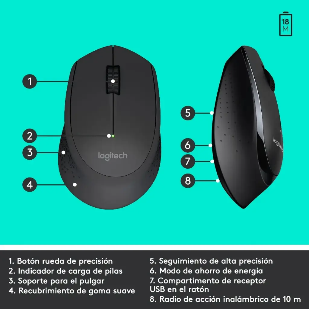 KIT TECLADO Y MOUSE LOGITECH MK345 WIRELESS