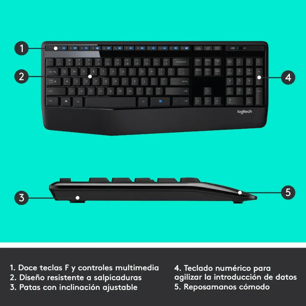 KIT TECLADO Y MOUSE LOGITECH MK345 WIRELESS