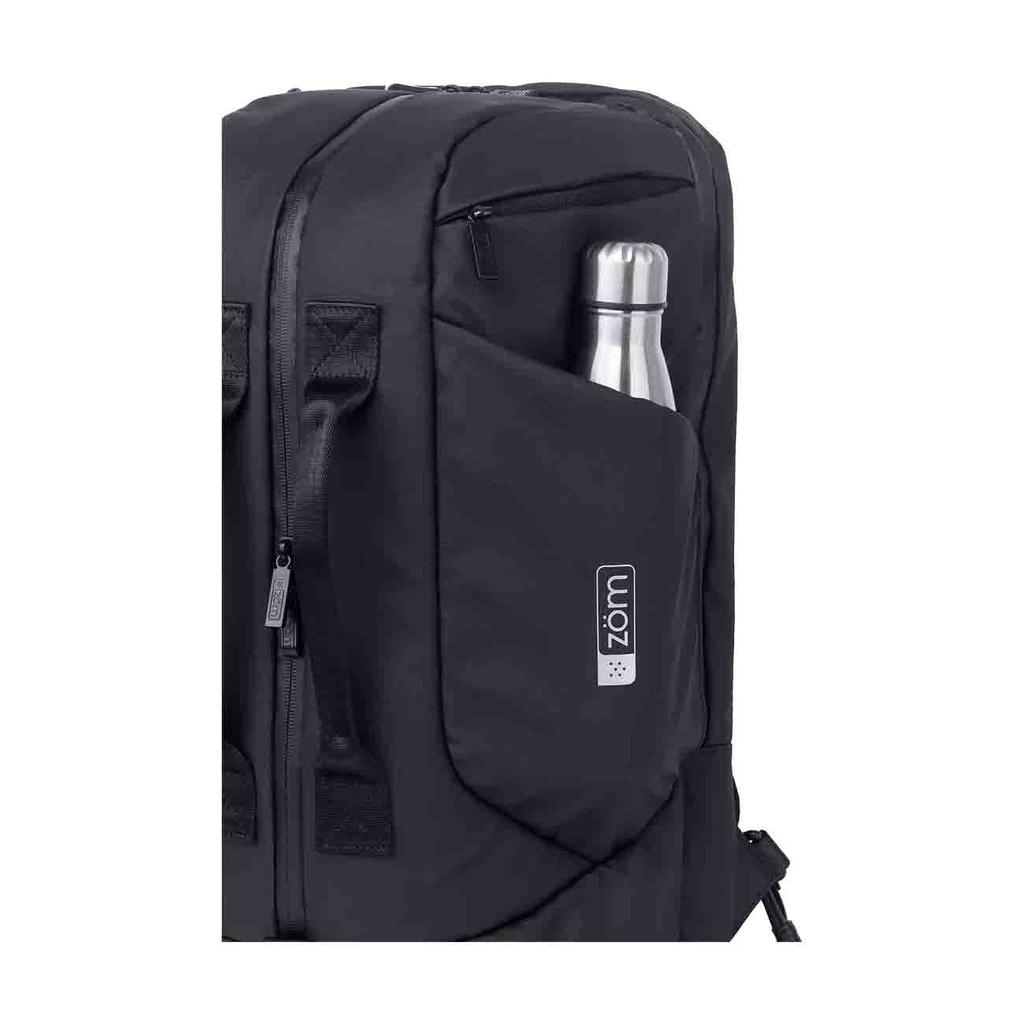 MOCHILA ZOM ZB-908BK + BOLSO 2 EN 1 BLACK