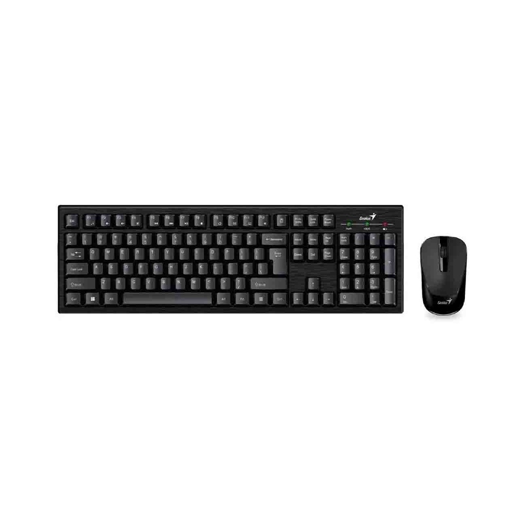 KIT TECLACO Y MOUSE GENIUS WIRELESS KM-8101 BLACK