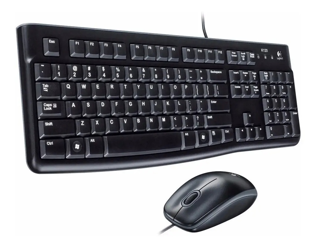 Kit Teclado Y Mouse Logitech Mk120 Usb