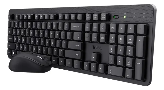 Kit Teclado Y Mouse Trust Ody Ii Inalambrico Silencioso 
