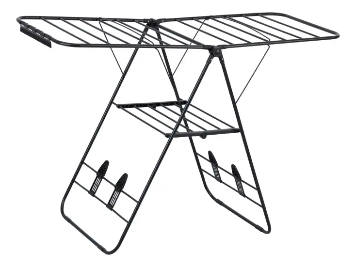 TENDER ONEBOX PLEGABLE ACERO NEGRO CON ALAS CLIP Y ZAPATERO