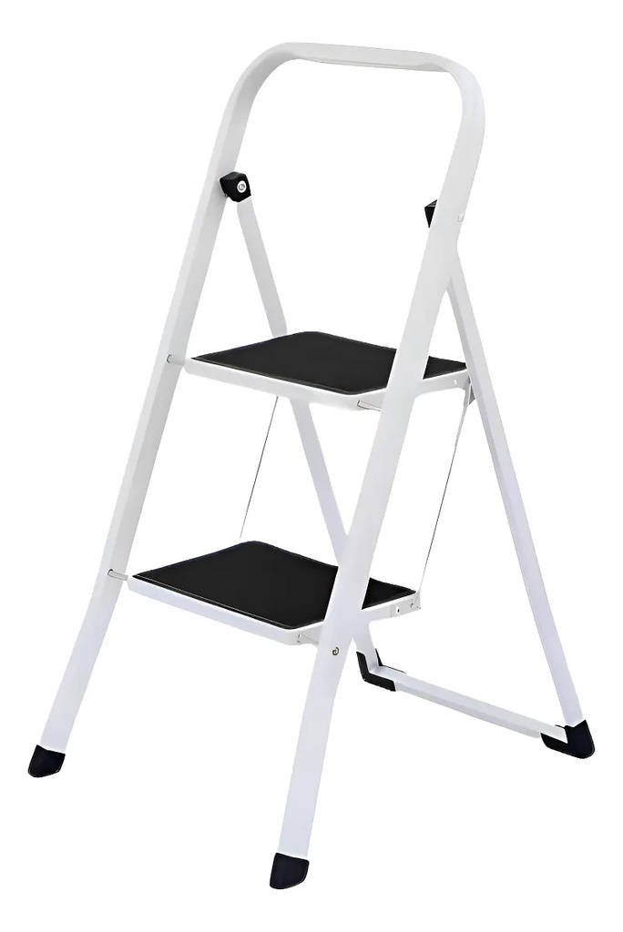 Escalera Onebox Metalica Reforzada Plegable Antideslizante 2 Escalones Hasta 150KG