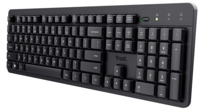 Teclado Inalámbrico Silencioso Trust Ody Ii Negro