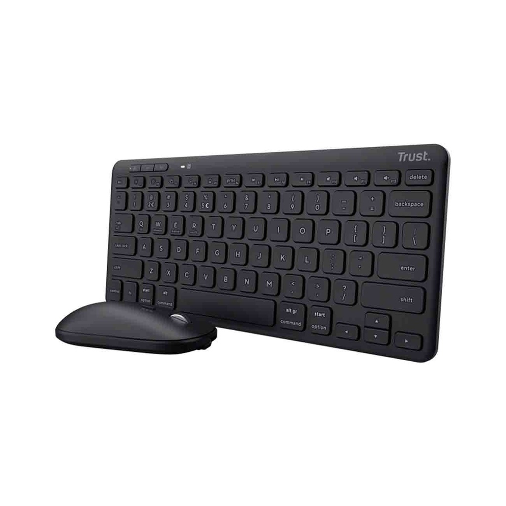 [25061] KIT TECLADO Y MOUSE TRUST LYRA BLUETOOTH WIRELESS REC [13366]