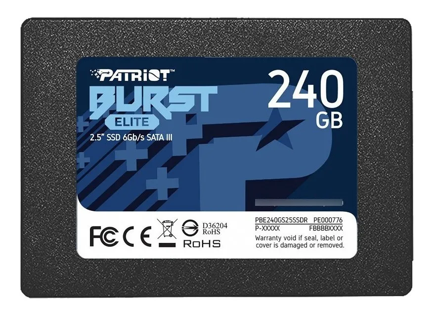 [PBE240GS25SSDR] DISCO SSD PATRIOT ELITE 240GB SATA 2.5 [112309]