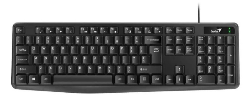 [31300017401] Teclado Genius Kb-117s Usb Black Sp Silencioso Español [13410]