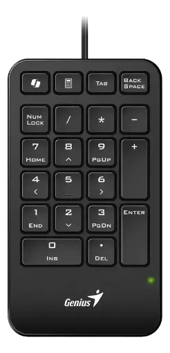 TECLADO GENIUS NUMPAD 125 USB-A BLACK