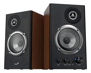 Parlante Genius Sp-hf1200b Hifi 36 Watts De 2 Vías